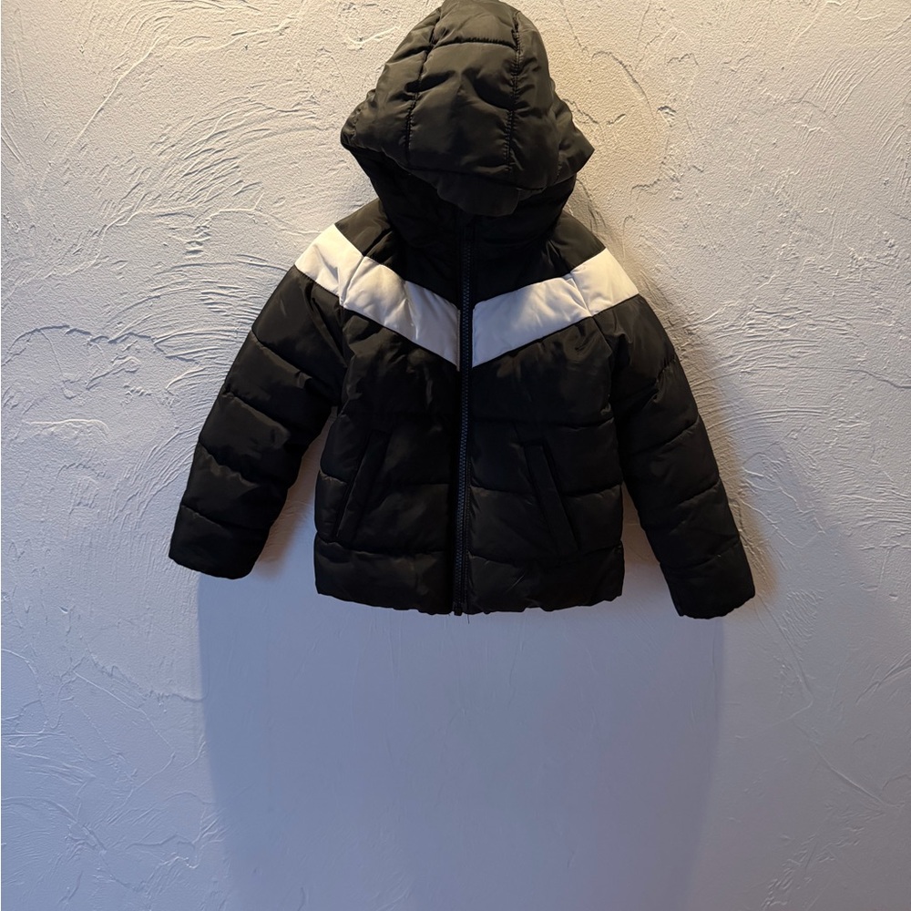 Nike Black and Gray Hooded Jacket